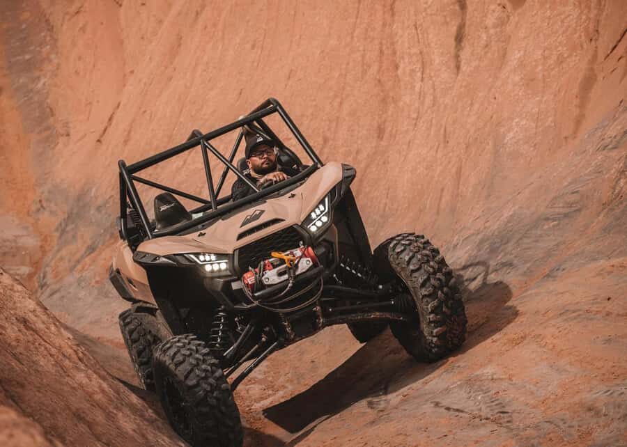 3.5 Hour HELL'S REVENGE and FINS & THINGS You Drive UTV Tour - Hell’s Revenge: steep climbs, adrenaline descents, real challenge
