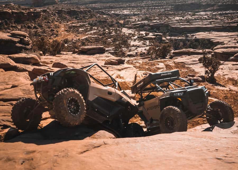 3.5 Hour HELL'S REVENGE and FINS & THINGS You Drive UTV Tour - Where to start: AreaBFE Tours at 543 N Main St