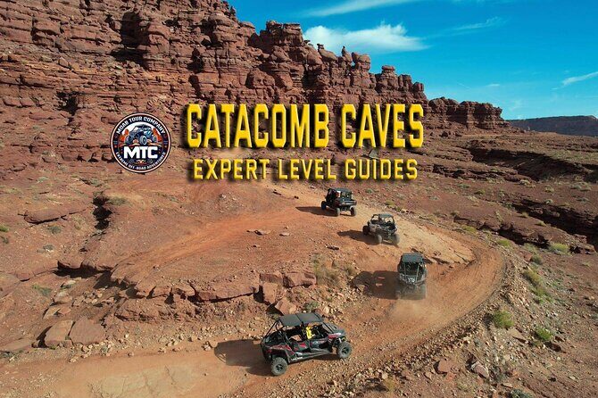 BEST! Catacomb <em>CAVES</em> U-Drive 4X4 UTV Tour in Moab +Petroglyphs! – The Chicken Corners Trail feel: fun, fast, and sometimes scary’ /><br />
This is billed as a U-Drive 4×4 UTV tour, and that matters. You’re behind the controls (unless you’re choosing to ride passenger), and you’ll be actively steering across red rock trails with frequent changes in grade and direction.</p>
<p><p>Even on the easier route, expect moments that feel serious—especially if you don’t like heights. People describe narrow turns and cliff-adjacent driving as something you have to focus through for hours. If you’re the driver, that’s a good thing in one sense: it’s engaging and confidence-building if you go slow and listen. If you’re a passenger, you still feel the exposure when the trail tightens.</p>
</p>
<p><p>The upside is that the ride isn’t just “go forward and hope.” You’ll get scenic overlooks with the <strong>Colorado River below</strong>, plus a mix of smoother stretches and twisty sections where you can feel the vehicle doing what it’s built for.</p>
</p>
<h2 id="stop-1-catacomb-rock-caves-and-flashlight-time">Stop 1: Catacomb Rock caves and flashlight time</h2>
<p><img width="670" height="446" decoding="async" src=