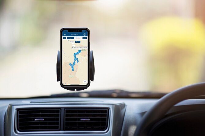 Canyonlands National Park Self-Guided Driving Audio Tour - Getting started at Moab Giants Cafe: download first, then press play