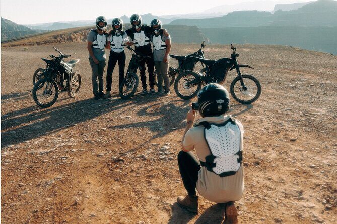Electric Dirt Bike Tour, Shafer Trail, Canyonlands, Deadhorse - Stop 1: Colorado Riverway Recreation Area and the Three Parks overlook