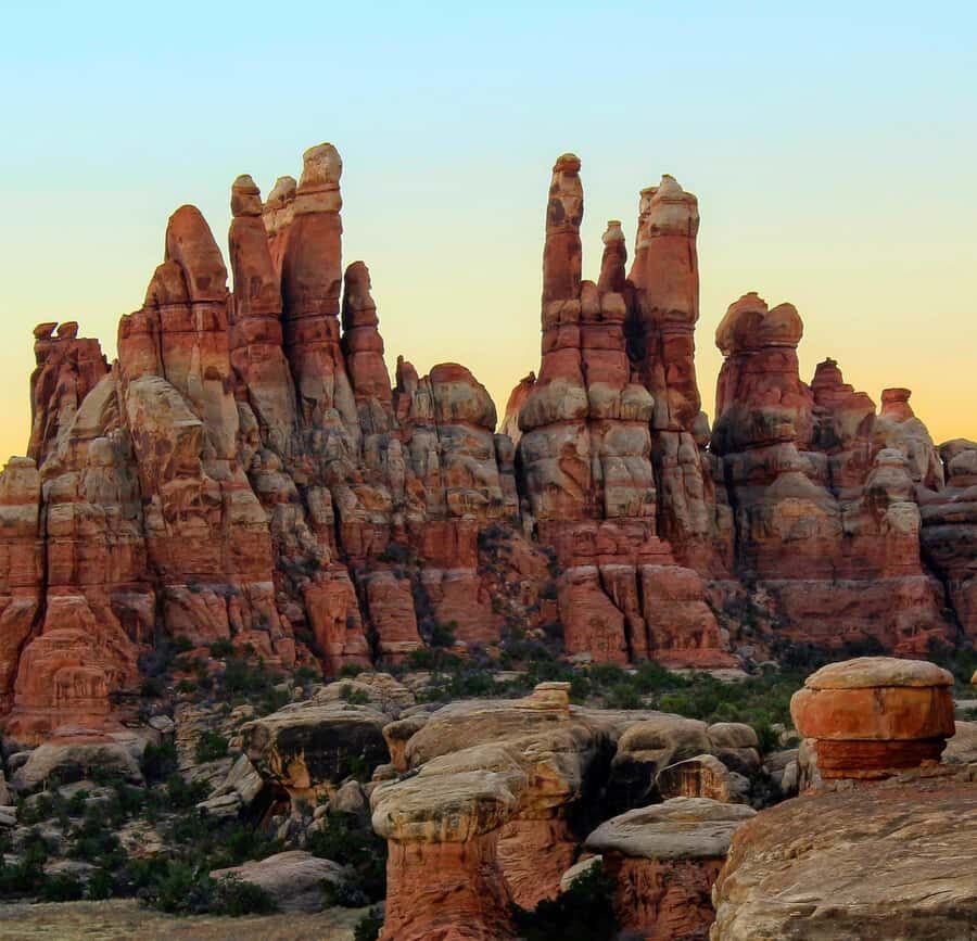 From Moab: Canyonlands Needle District 4x4 Tour - Newspaper Rock and the petroglyphs that set the story