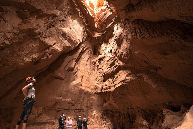 Goblin Valley State Park Canyoneering Adventure - The 100-foot moment: rappelling into Goblin’s Lair