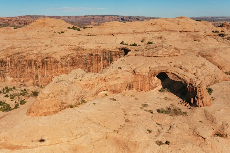 Moab: Backcountry Arches Helicopter Tour - Castle Valley and Castleton Tower: a classic form from a new angle