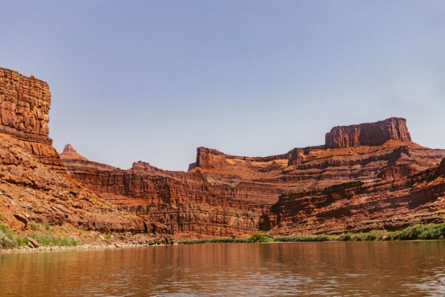 Moab: Calm Water Cruise in Inflatable Boat on Colorado River - The Short Walk to an Ancient Petrified Forest