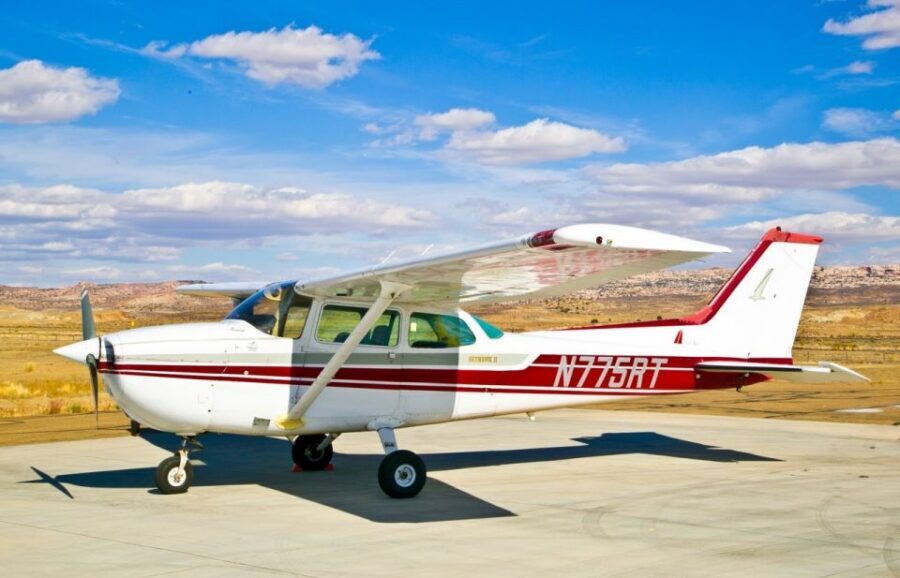 Moab: Canyonlands + Arches National Park Scenic Flight - From Canyonlands Field Airport: getting airborne without the fuss
