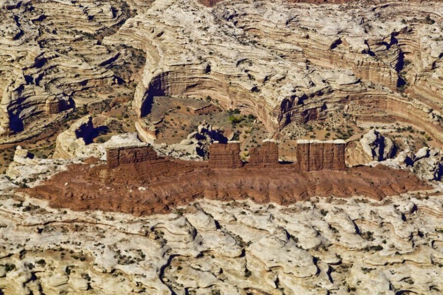 Moab: Canyonlands + Arches National Park Scenic Flight - Arches National Park from above: seeing scale you can’t hike to