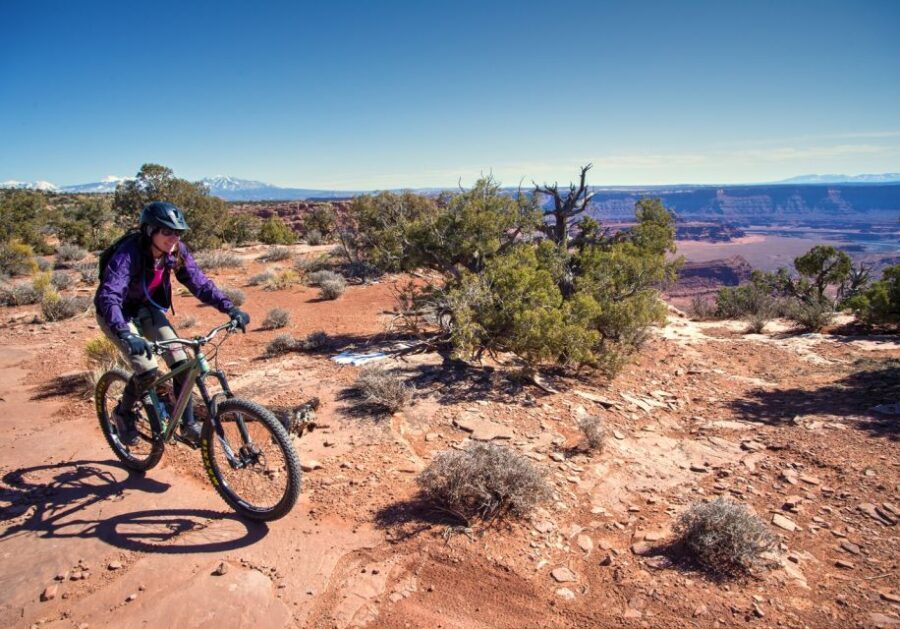 Moab: Dead Horse Point Singletrack Mountain Biking Tour - Intrepid Trail ride: rolling terrain, short climbs, and real singletrack feel