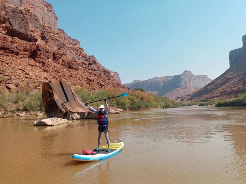 Moab: Flatwater Stand-Up Paddleboard Tour on Colorado River - The Paddle Itself: Flatwater, Sandstone Cliffs, and Optional Swimming