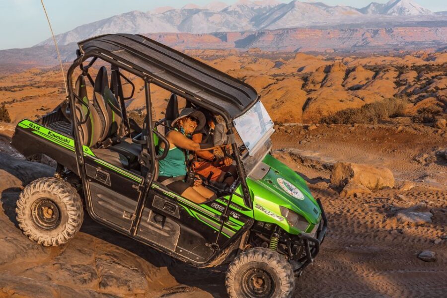 Moab: Hell's Revenge UTV 4x4 Guided Adventure - Echo Canyon (Abyss Canyon) and the view-from-the-edge feeling