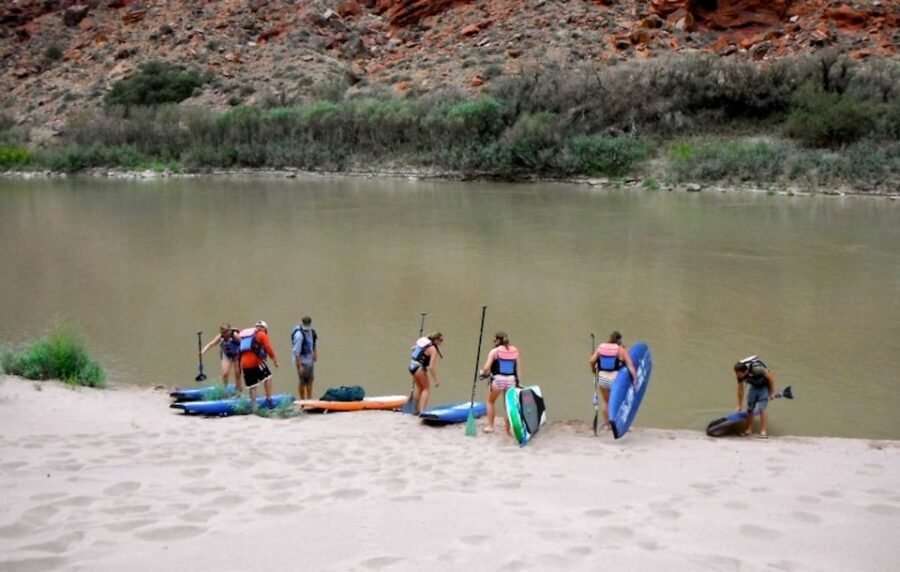 Moab: Stand-Up Paddleboard with small rapids on Colorado - Tips to Make Your First Paddle Feel Easier