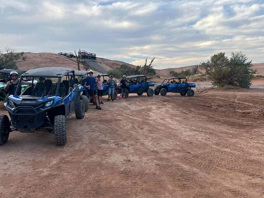 Moab: U-Drive UTV Sunset Guided Adventure on Hell's Revenge - Stop 1: Getting Ready at High Point Hummer Before the Rocks
