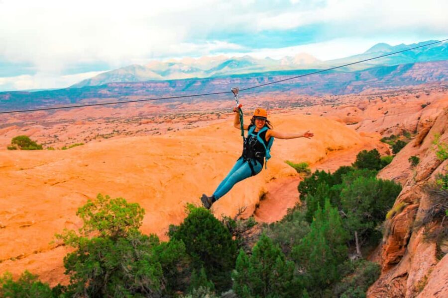 Moab: Zip Line Adventure - Getting to the launch site: how UTV transport fits in