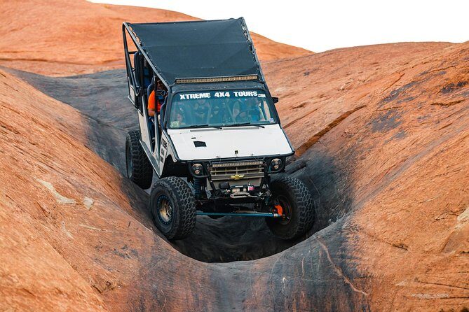Moab's Most Xtreme 3-Hour Experience on Hell's Revenge - Obstacle checklist: Mickeys Hot Tub, Car Wash Hot Tub, Hells Gate, Escalator
