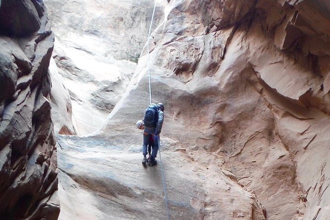 Rappelling and Stand Up Paddleboarding Combo - Moab’s best kind of combo: red rock down, river on