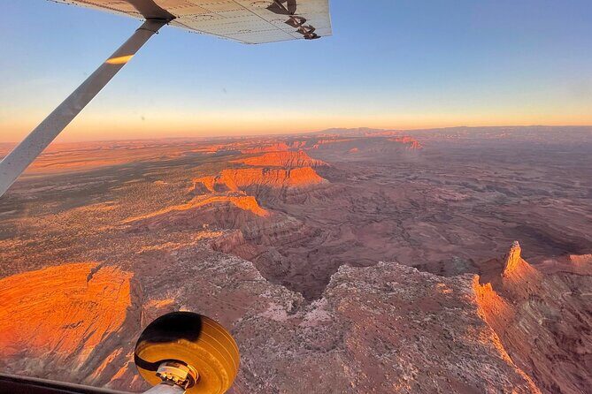 Sunset in Canyon Country Airplane Tour- 60 Min - Why this 60-minute sunset flight fits Moab so well